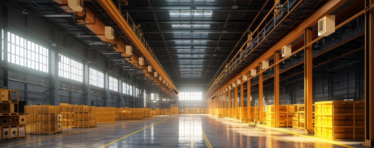 Calentador colgante eléctrico en proceso industrial